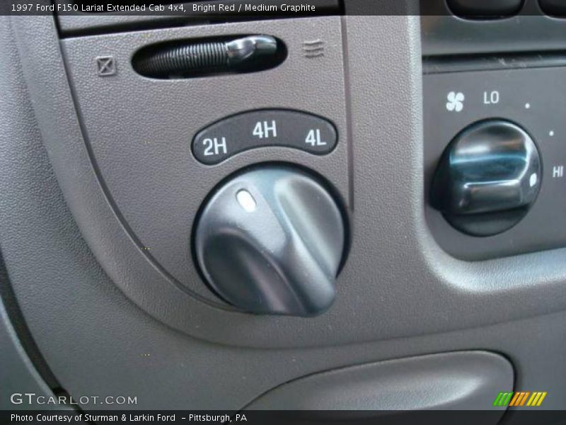 Bright Red / Medium Graphite 1997 Ford F150 Lariat Extended Cab 4x4