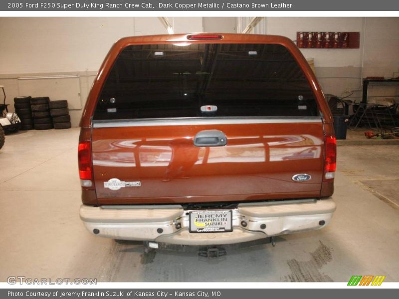 Dark Copper Metallic / Castano Brown Leather 2005 Ford F250 Super Duty King Ranch Crew Cab