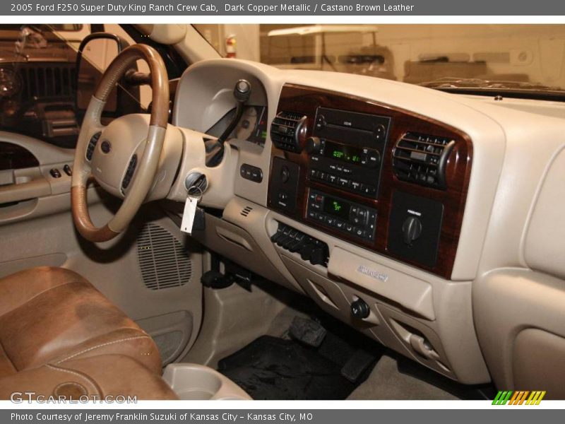 Dark Copper Metallic / Castano Brown Leather 2005 Ford F250 Super Duty King Ranch Crew Cab