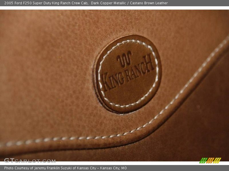 Dark Copper Metallic / Castano Brown Leather 2005 Ford F250 Super Duty King Ranch Crew Cab