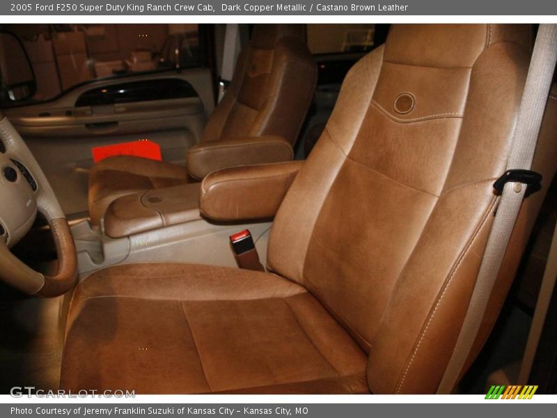 Dark Copper Metallic / Castano Brown Leather 2005 Ford F250 Super Duty King Ranch Crew Cab