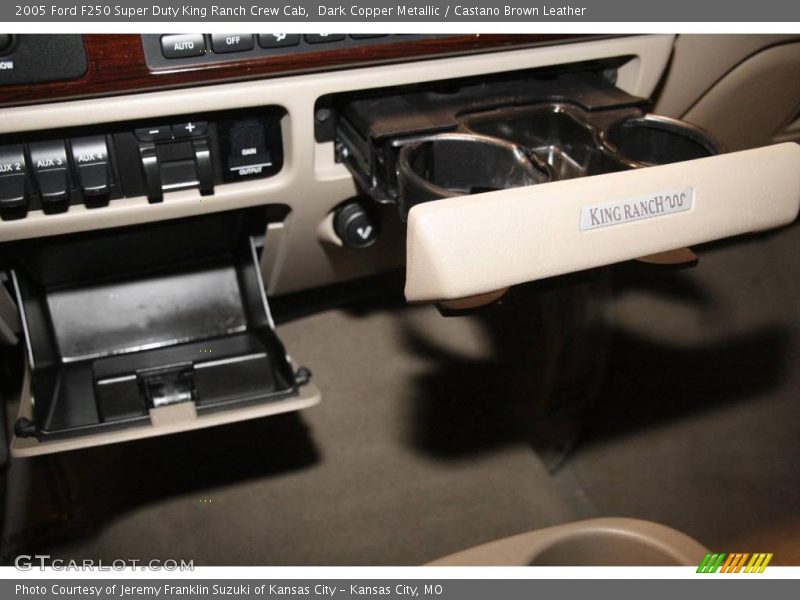 Dark Copper Metallic / Castano Brown Leather 2005 Ford F250 Super Duty King Ranch Crew Cab