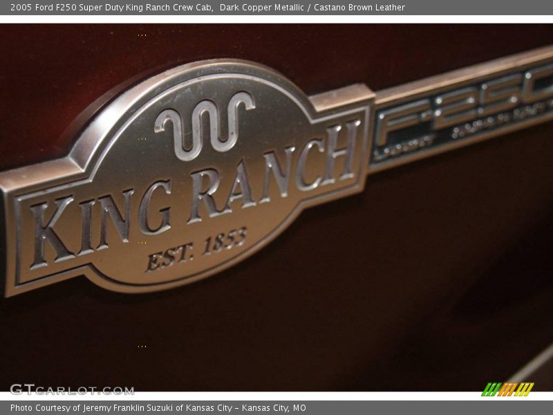 Dark Copper Metallic / Castano Brown Leather 2005 Ford F250 Super Duty King Ranch Crew Cab