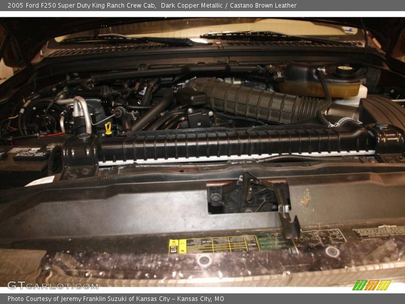 Dark Copper Metallic / Castano Brown Leather 2005 Ford F250 Super Duty King Ranch Crew Cab