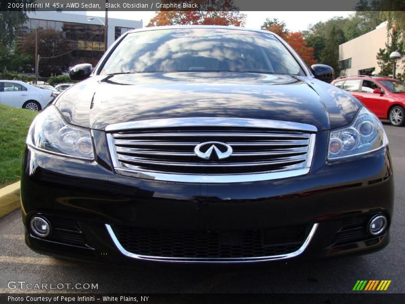 Black Obsidian / Graphite Black 2009 Infiniti M 45x AWD Sedan