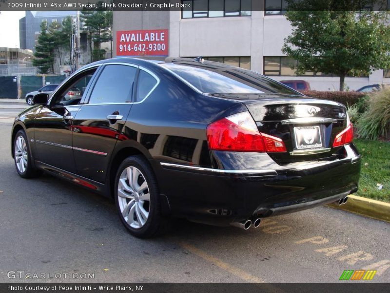 Black Obsidian / Graphite Black 2009 Infiniti M 45x AWD Sedan
