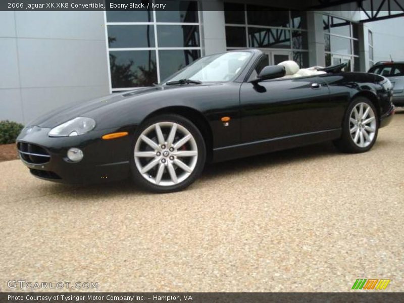 Ebony Black / Ivory 2006 Jaguar XK XK8 Convertible