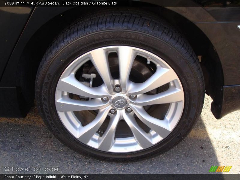 Black Obsidian / Graphite Black 2009 Infiniti M 45x AWD Sedan