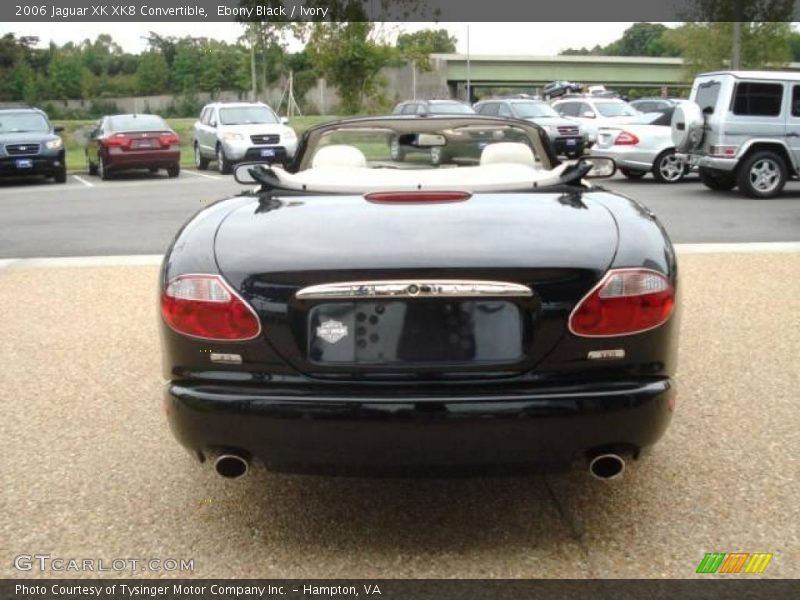 Ebony Black / Ivory 2006 Jaguar XK XK8 Convertible