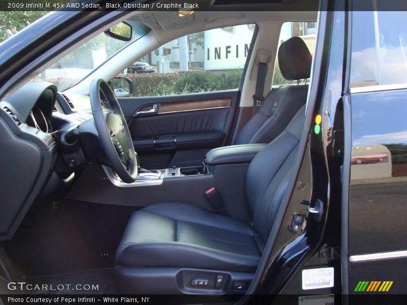Black Obsidian / Graphite Black 2009 Infiniti M 45x AWD Sedan