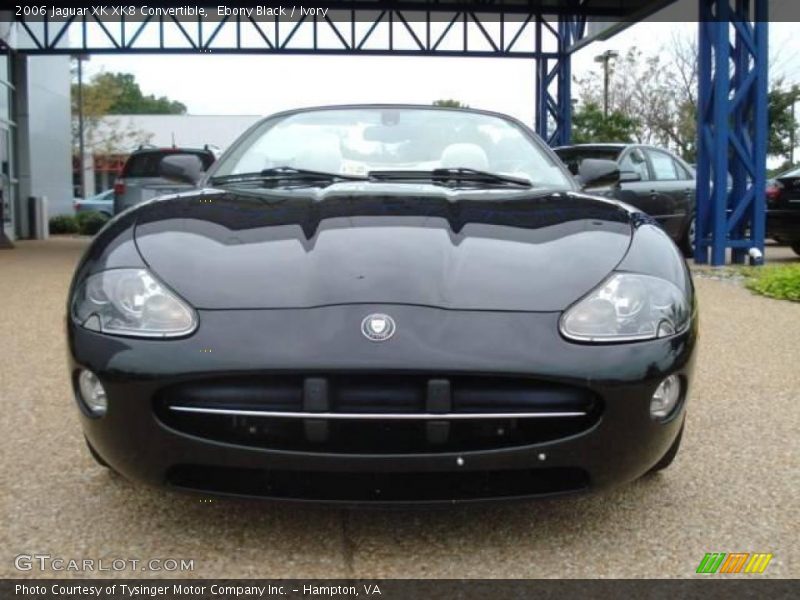 Ebony Black / Ivory 2006 Jaguar XK XK8 Convertible