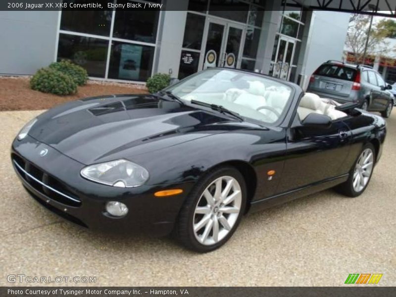 Ebony Black / Ivory 2006 Jaguar XK XK8 Convertible