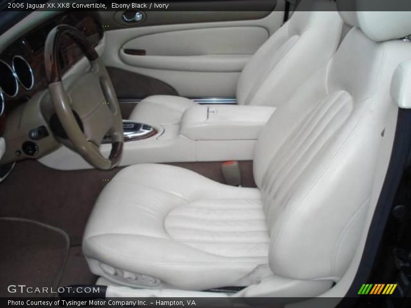 Ebony Black / Ivory 2006 Jaguar XK XK8 Convertible
