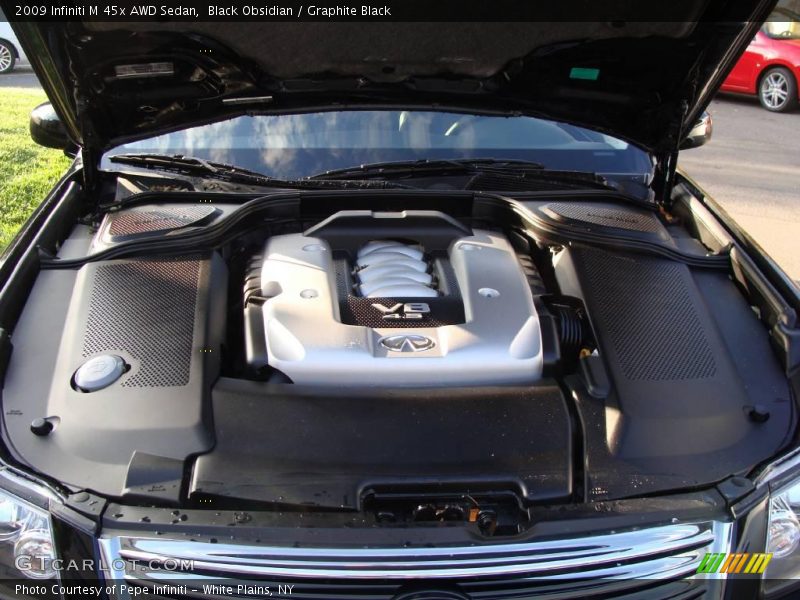 Black Obsidian / Graphite Black 2009 Infiniti M 45x AWD Sedan
