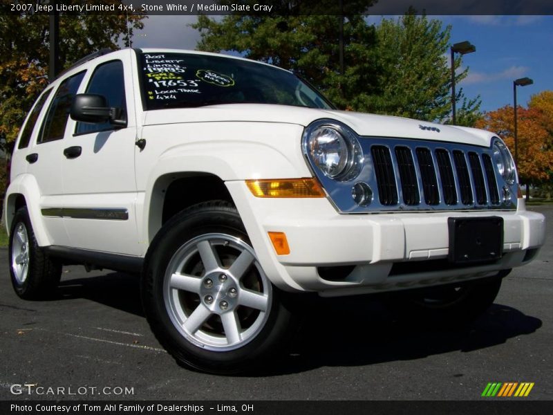 Stone White / Medium Slate Gray 2007 Jeep Liberty Limited 4x4