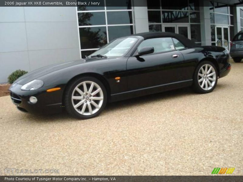 Ebony Black / Ivory 2006 Jaguar XK XK8 Convertible
