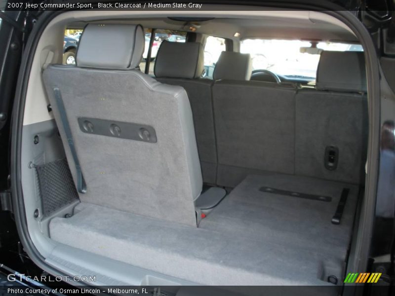 Black Clearcoat / Medium Slate Gray 2007 Jeep Commander Sport