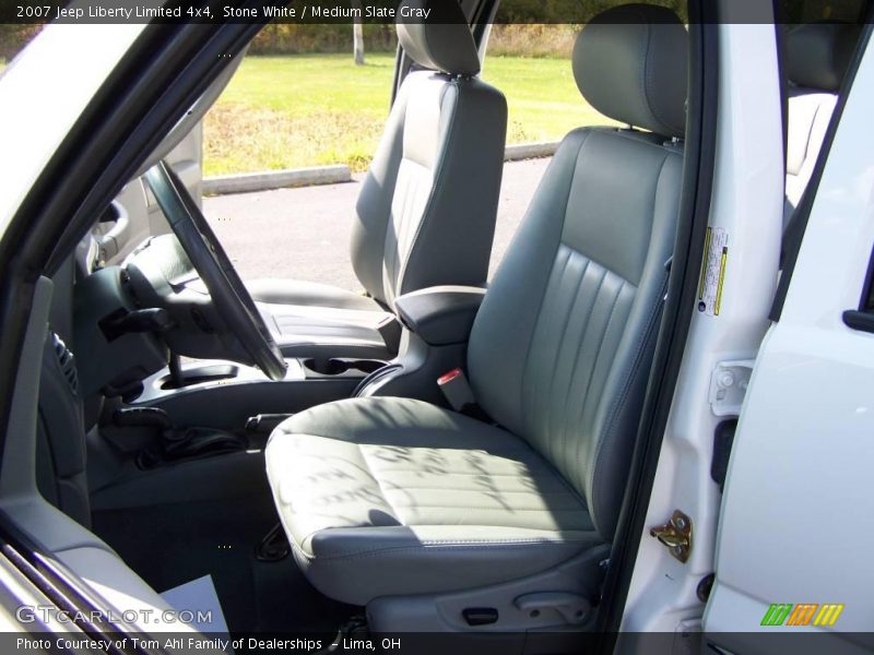Stone White / Medium Slate Gray 2007 Jeep Liberty Limited 4x4