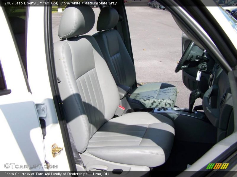 Stone White / Medium Slate Gray 2007 Jeep Liberty Limited 4x4