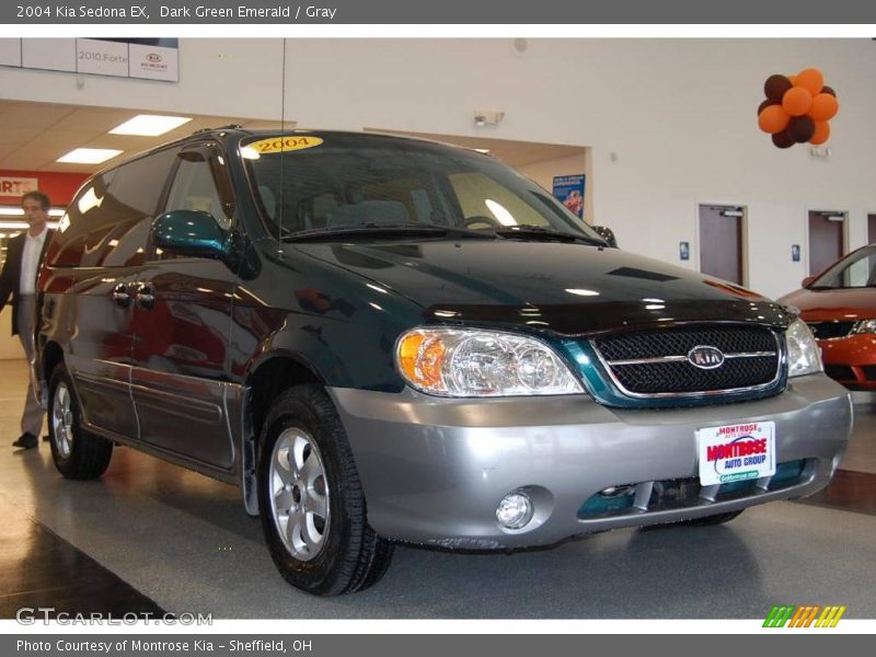 Dark Green Emerald / Gray 2004 Kia Sedona EX