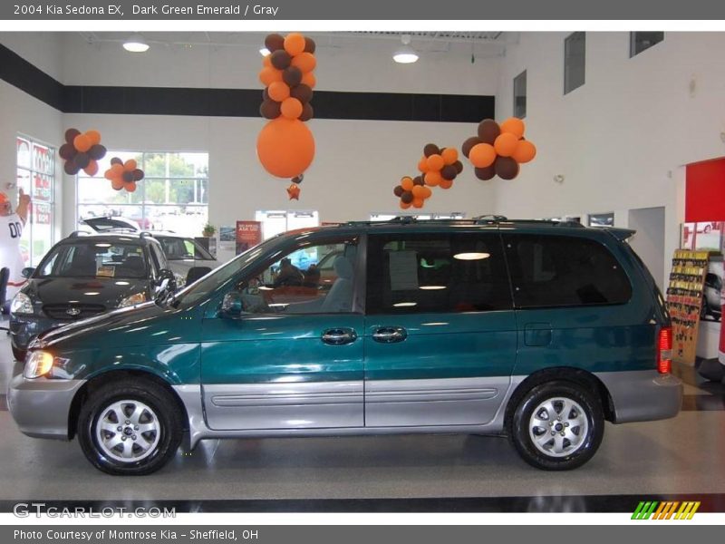 Dark Green Emerald / Gray 2004 Kia Sedona EX