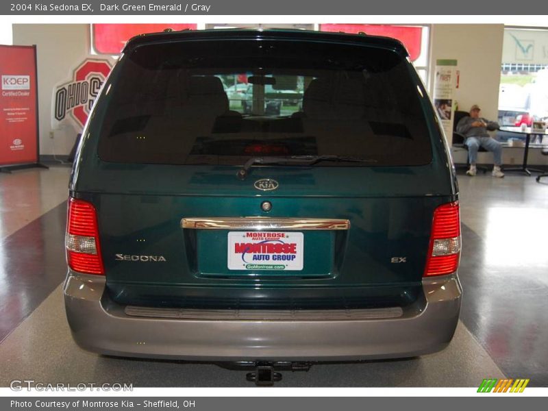 Dark Green Emerald / Gray 2004 Kia Sedona EX