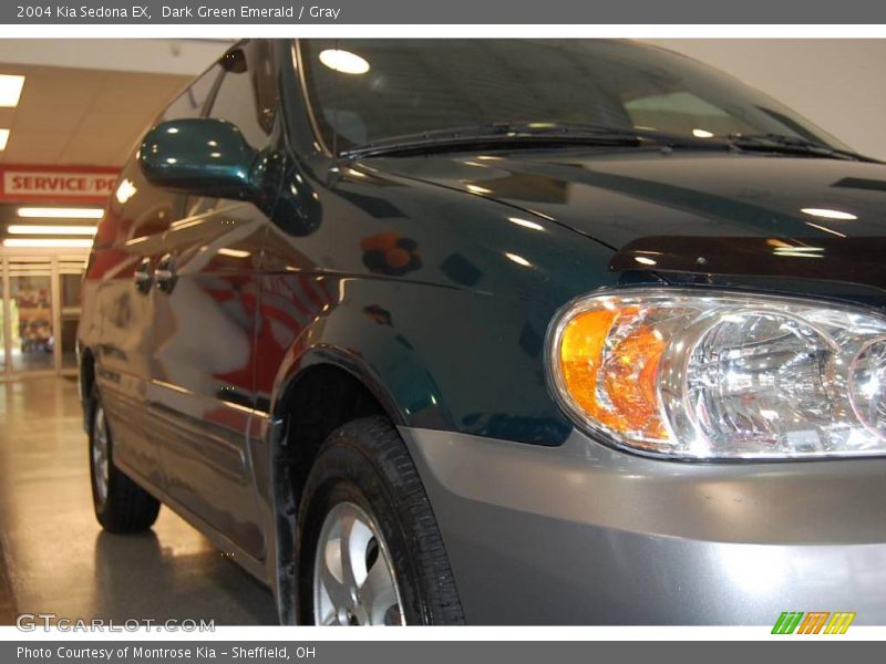 Dark Green Emerald / Gray 2004 Kia Sedona EX