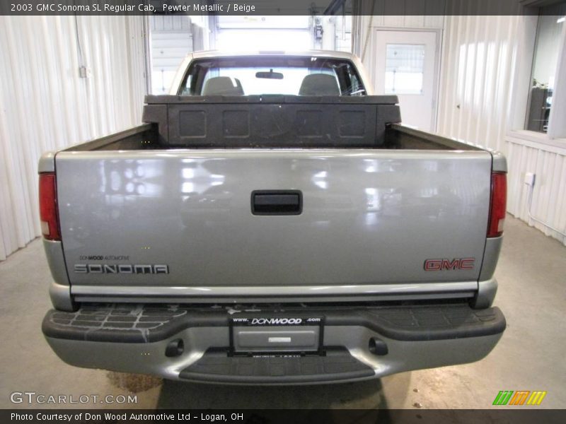 Pewter Metallic / Beige 2003 GMC Sonoma SL Regular Cab