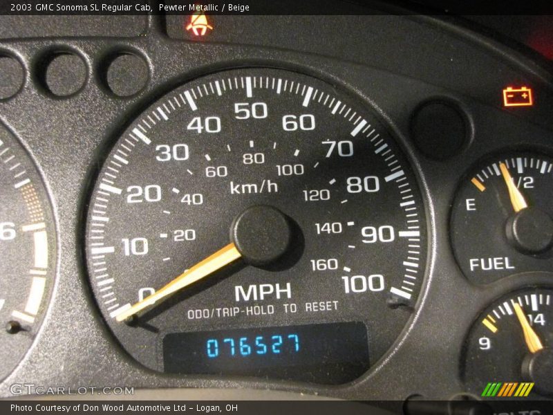 Pewter Metallic / Beige 2003 GMC Sonoma SL Regular Cab