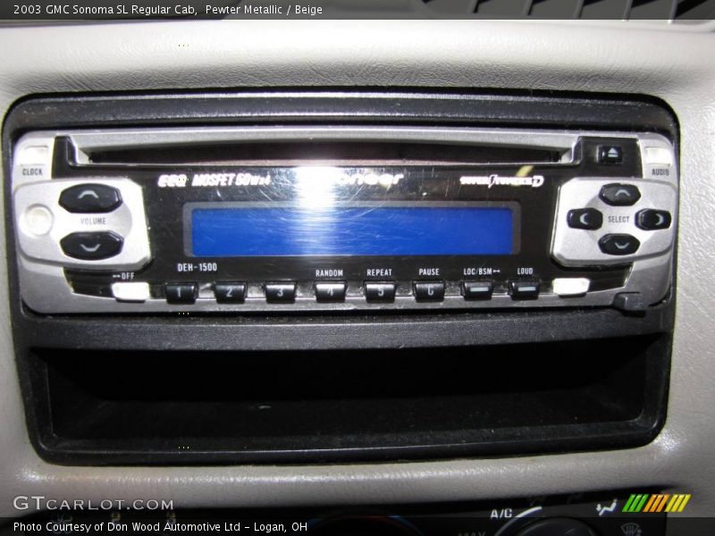 Pewter Metallic / Beige 2003 GMC Sonoma SL Regular Cab