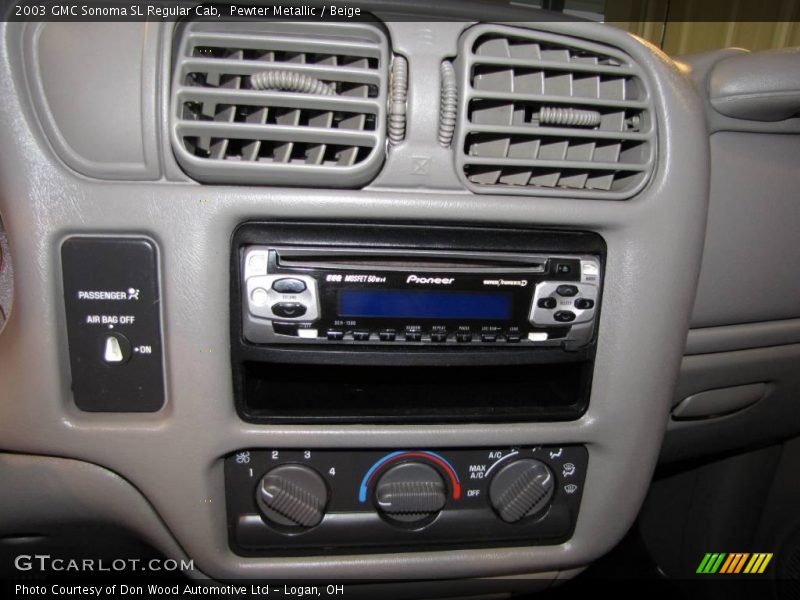 Pewter Metallic / Beige 2003 GMC Sonoma SL Regular Cab
