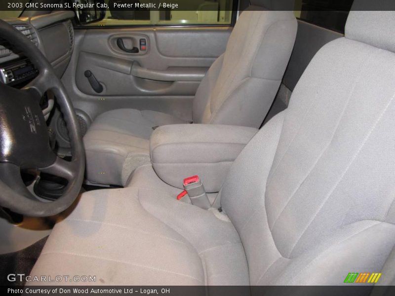 Pewter Metallic / Beige 2003 GMC Sonoma SL Regular Cab