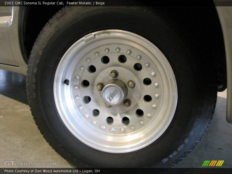 Pewter Metallic / Beige 2003 GMC Sonoma SL Regular Cab