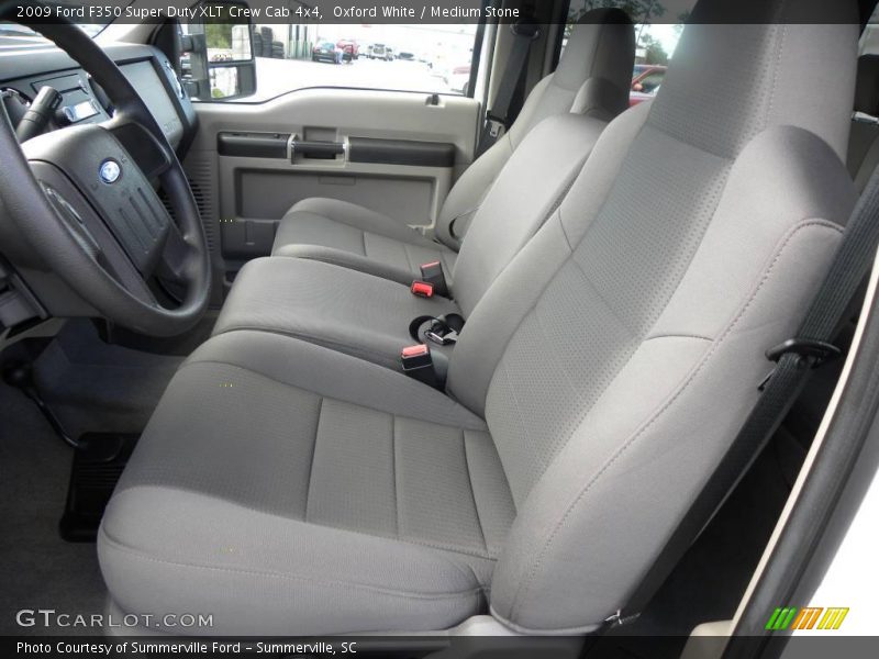 Oxford White / Medium Stone 2009 Ford F350 Super Duty XLT Crew Cab 4x4