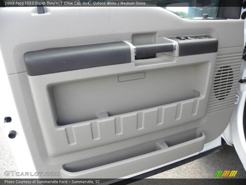 Oxford White / Medium Stone 2009 Ford F350 Super Duty XLT Crew Cab 4x4
