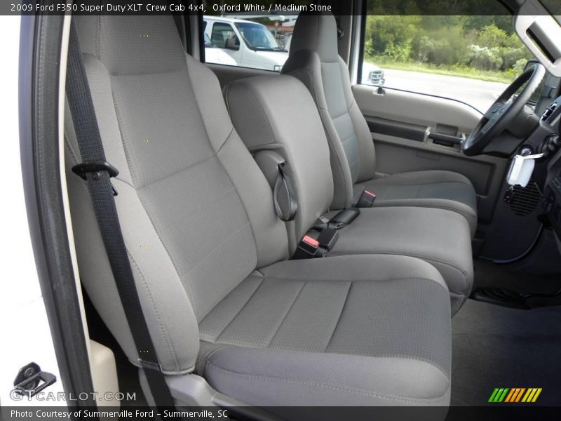 Oxford White / Medium Stone 2009 Ford F350 Super Duty XLT Crew Cab 4x4