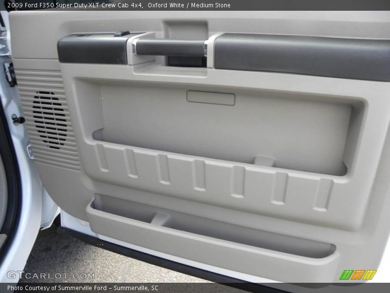 Oxford White / Medium Stone 2009 Ford F350 Super Duty XLT Crew Cab 4x4
