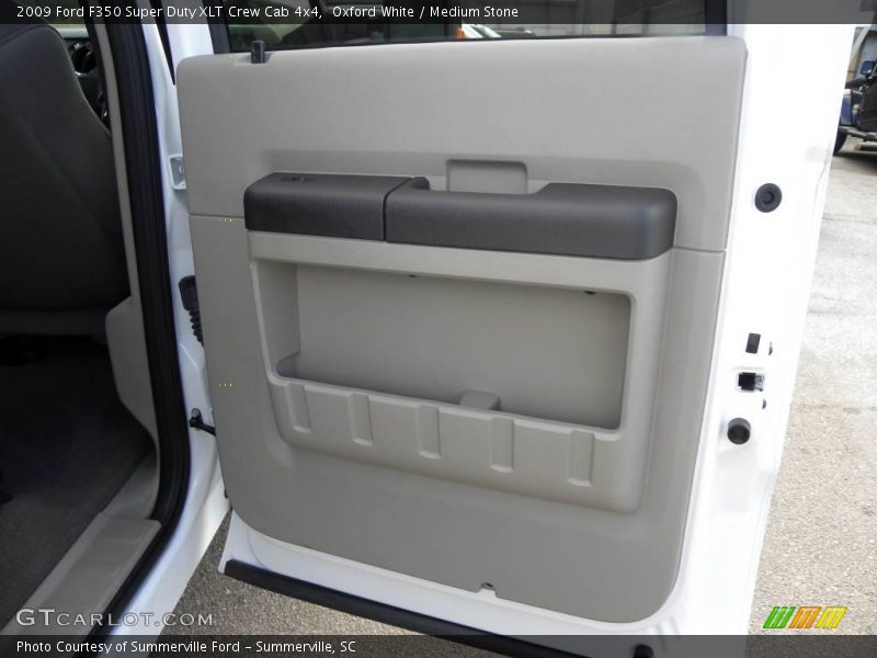 Oxford White / Medium Stone 2009 Ford F350 Super Duty XLT Crew Cab 4x4