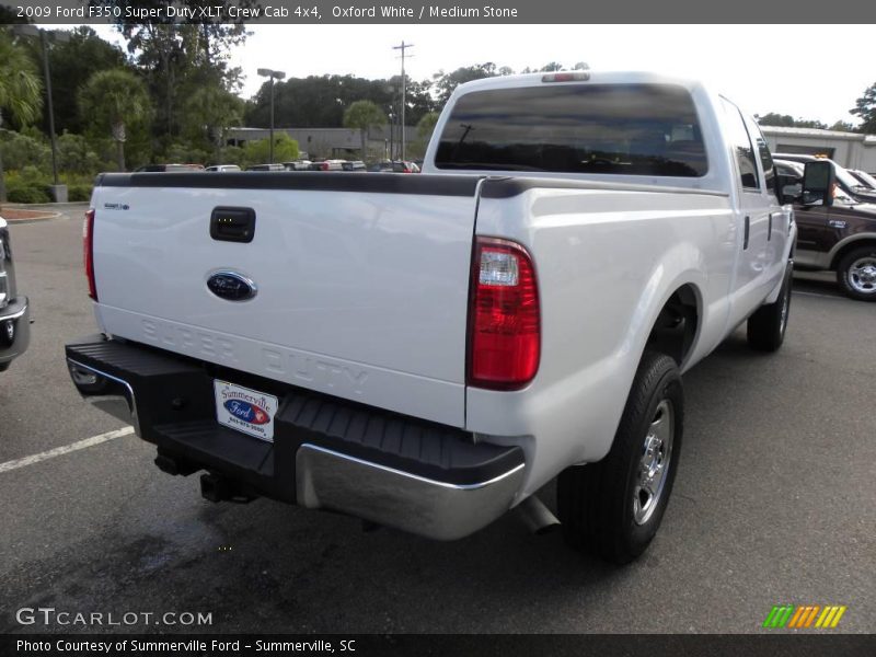 Oxford White / Medium Stone 2009 Ford F350 Super Duty XLT Crew Cab 4x4