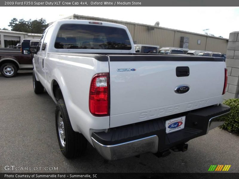 Oxford White / Medium Stone 2009 Ford F350 Super Duty XLT Crew Cab 4x4