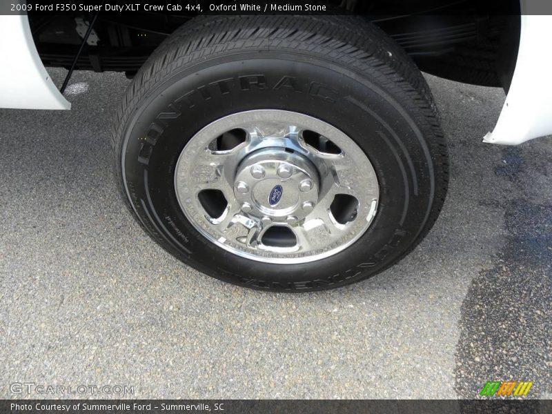 Oxford White / Medium Stone 2009 Ford F350 Super Duty XLT Crew Cab 4x4