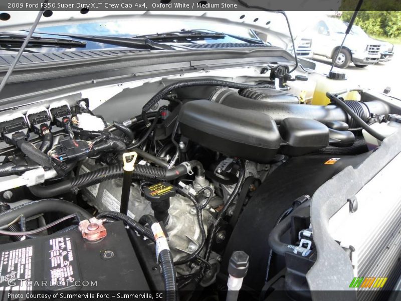 Oxford White / Medium Stone 2009 Ford F350 Super Duty XLT Crew Cab 4x4