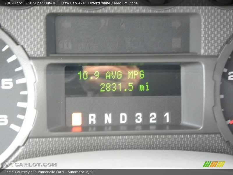 Oxford White / Medium Stone 2009 Ford F350 Super Duty XLT Crew Cab 4x4
