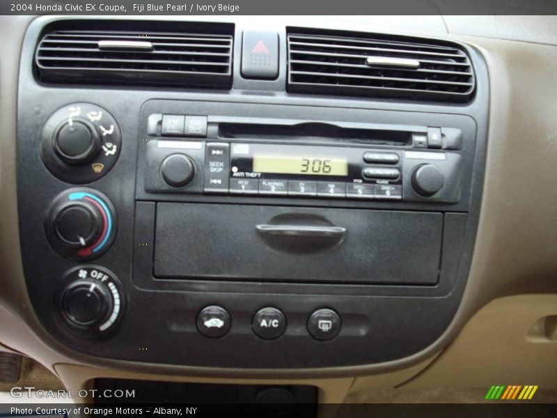Fiji Blue Pearl / Ivory Beige 2004 Honda Civic EX Coupe