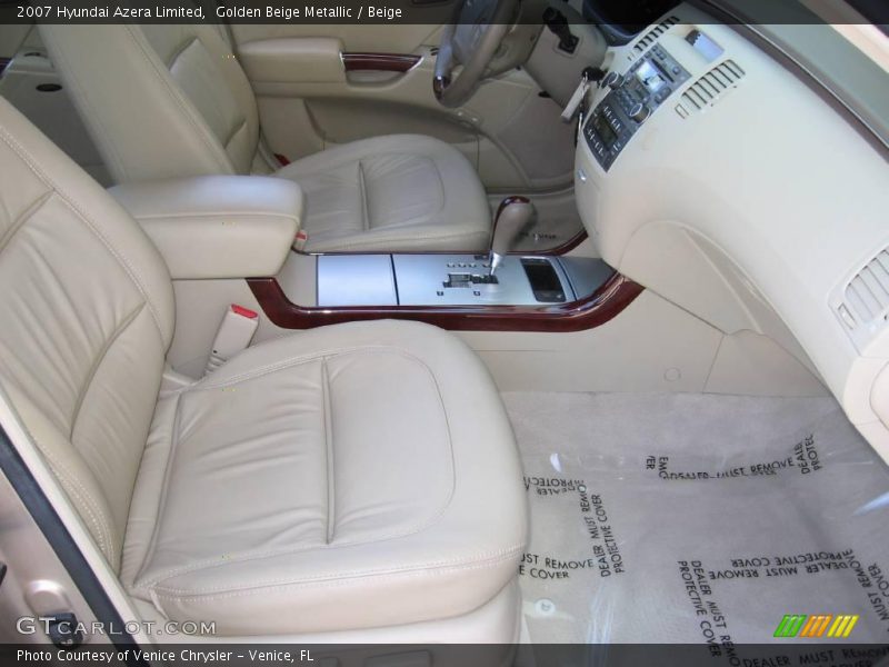 Golden Beige Metallic / Beige 2007 Hyundai Azera Limited