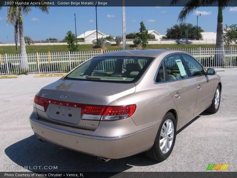 Golden Beige Metallic / Beige 2007 Hyundai Azera Limited