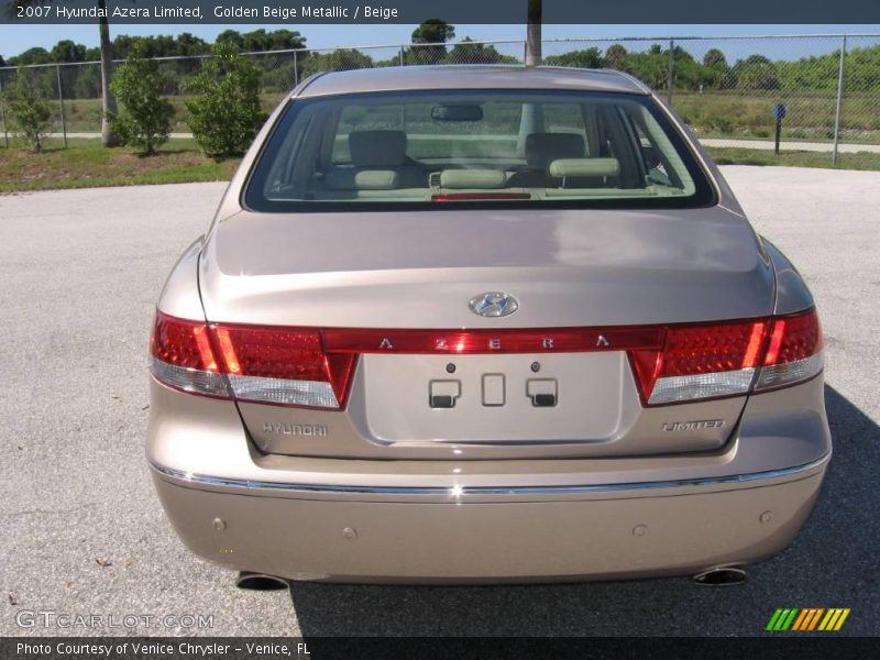 Golden Beige Metallic / Beige 2007 Hyundai Azera Limited