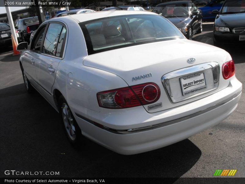 Pearl White / Gray 2006 Kia Amanti