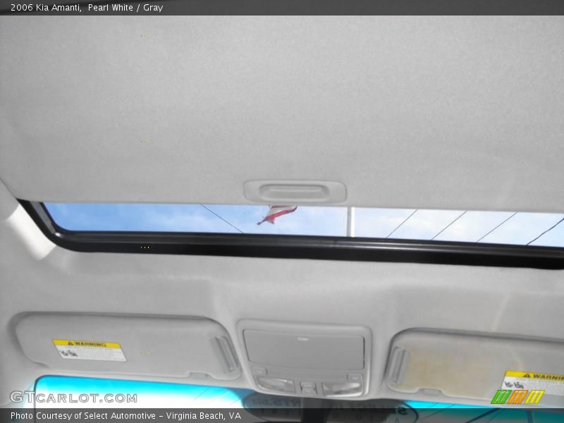 Pearl White / Gray 2006 Kia Amanti