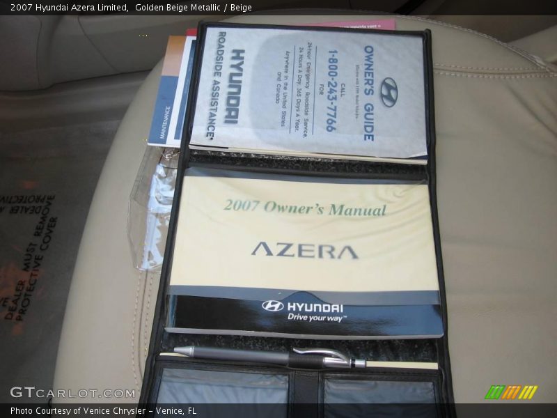 Golden Beige Metallic / Beige 2007 Hyundai Azera Limited